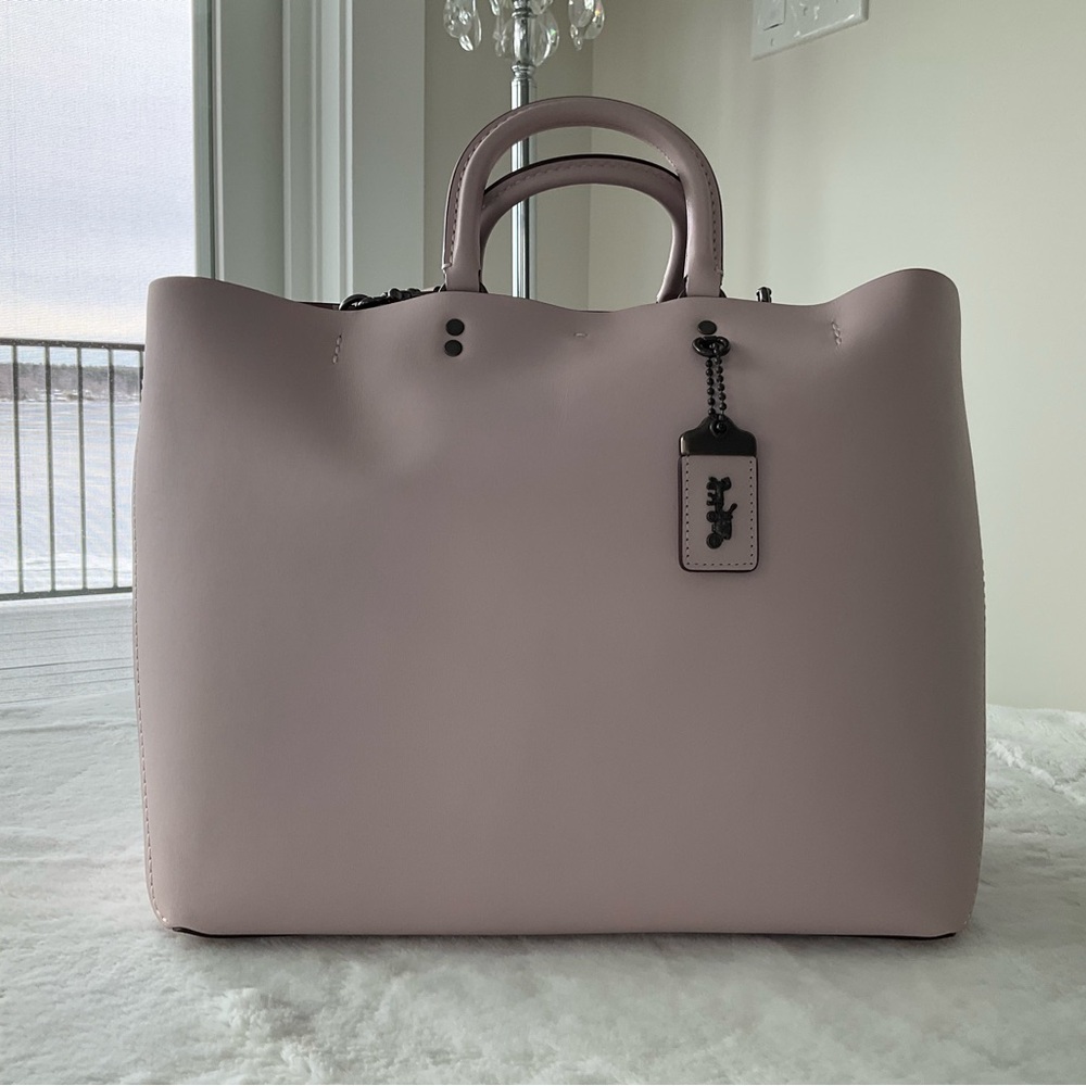 Coach Pale Pink Leather Tote Bag